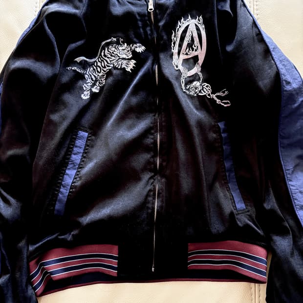 mpq 엠피큐 1988 서울 리버시블 패딩 블루종 스카쟌