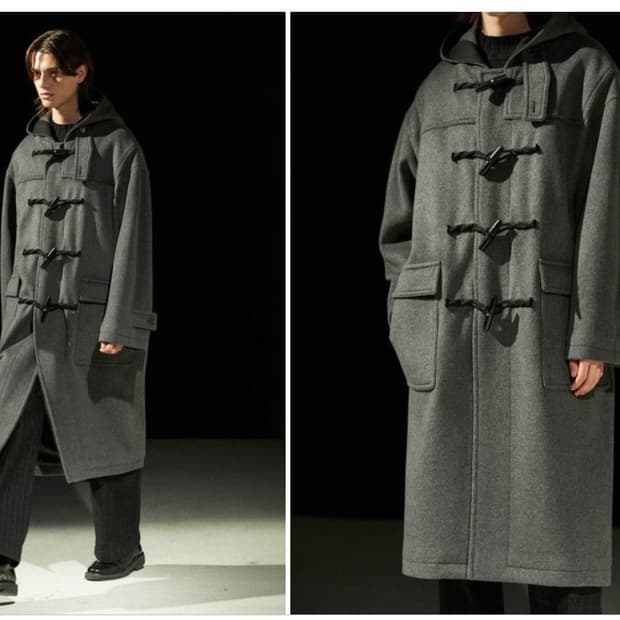 로파이 오버핏 스테디 더플코트 차콜M