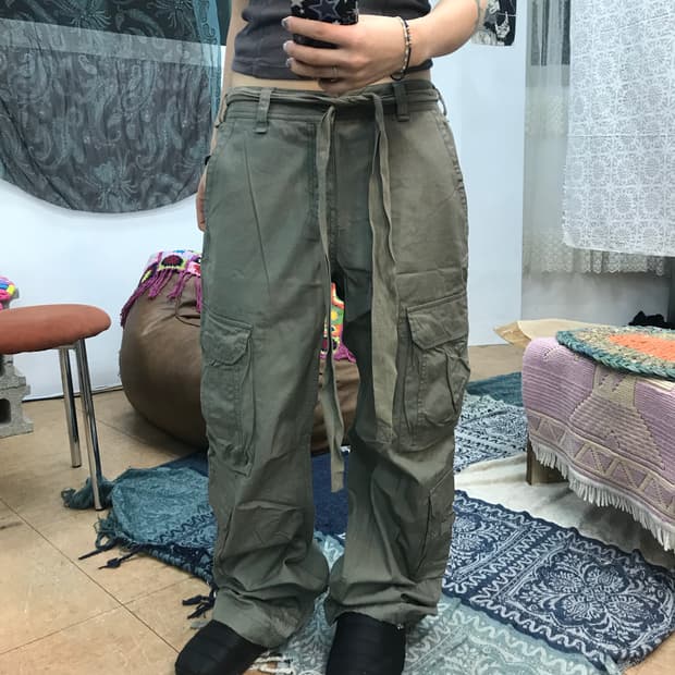 빈티지 포켓 카고팬츠 