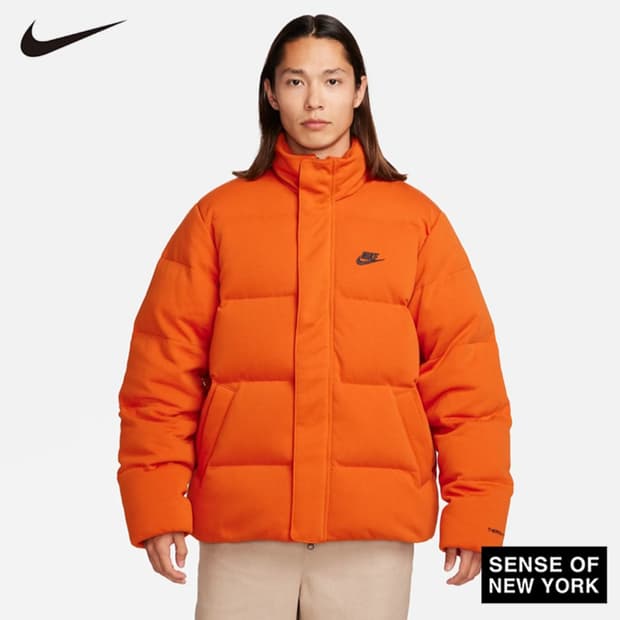 NIKE 나이키 써마핏 오버사이즈 푸퍼 오렌지_S
