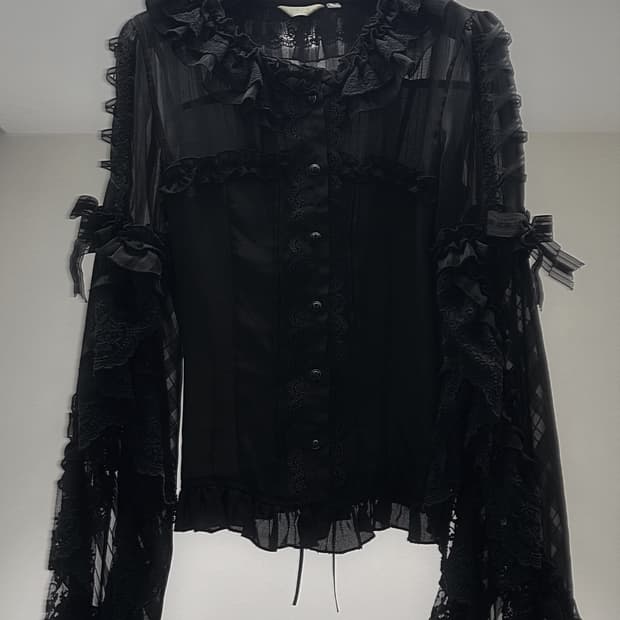♱ vintage goss lolita blouse