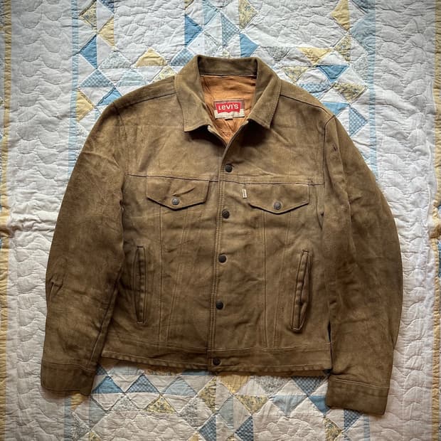 70s USA Levis 3rd Suede Leather Jacket
