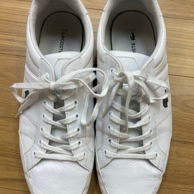 라코스테 흰색 스니커즈270mm