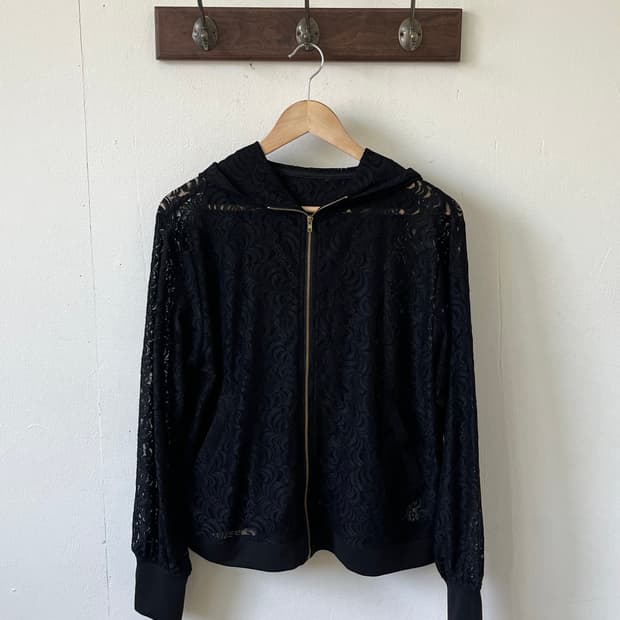 swing by 시스루 후드자켓