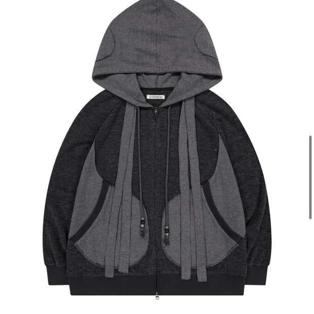 코이세이오 이어머프 후드집업 차콜