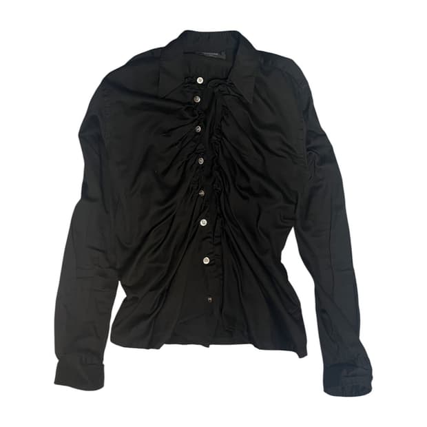 Black Shirring shirt