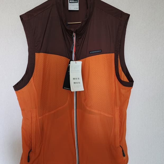 THE REO FACE 등산 조끼 XL 주황색