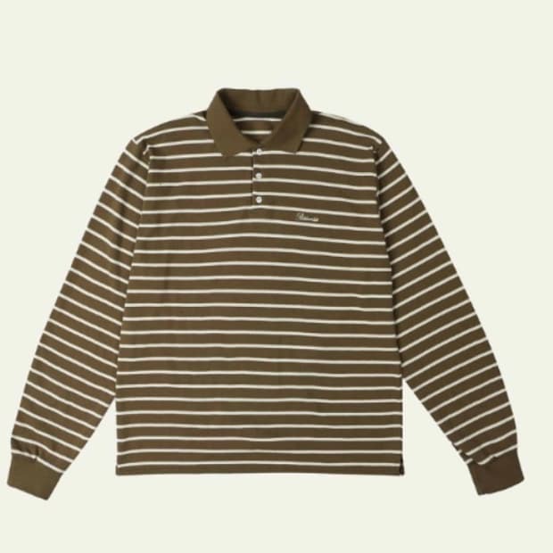 리본빛 캔들 pk 스트라이프 셔츠 올리브 