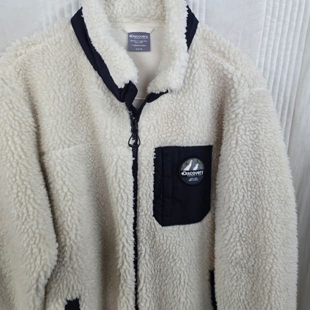 디스커버리 롱 뽀글이자켓 