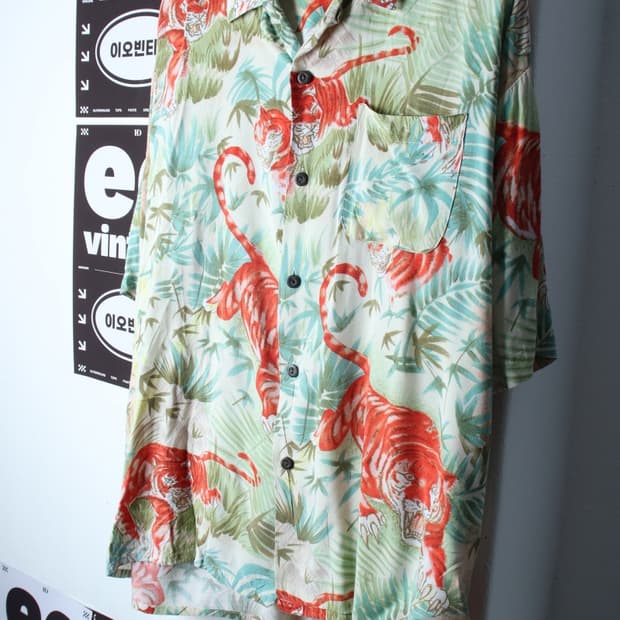 (XL-2XL) 파인애플커넥션 반팔셔츠 남방 90년대 USA-H33367
