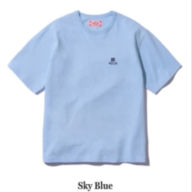 에이카화이트 에브리데이 클로버 반팔 스카이블루 2XL(105)