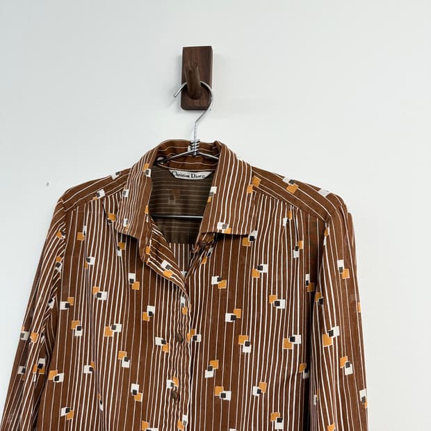 vintage dior  디올 패턴 셔츠 L 