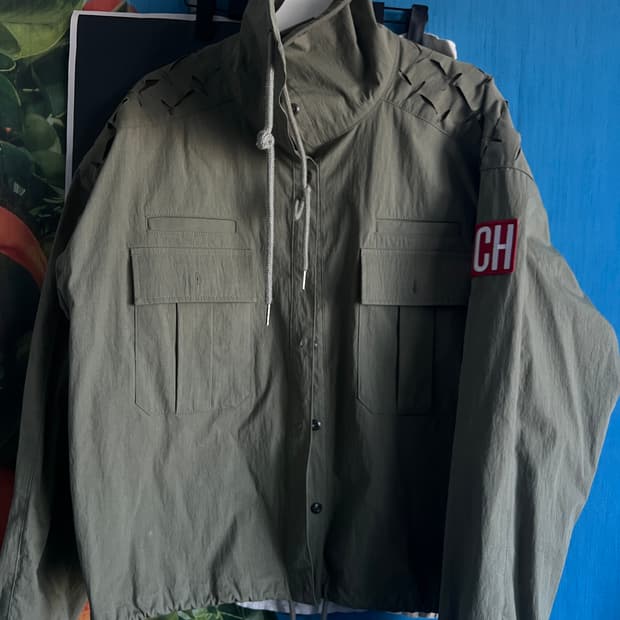 블루 선플라워garden snip trench short work jac