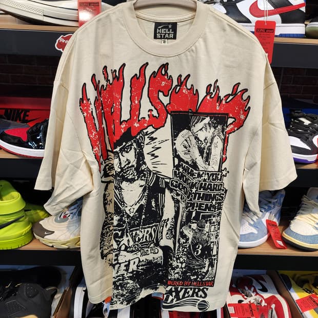 헬스타 Hellstar 오버핏 반팔 XL