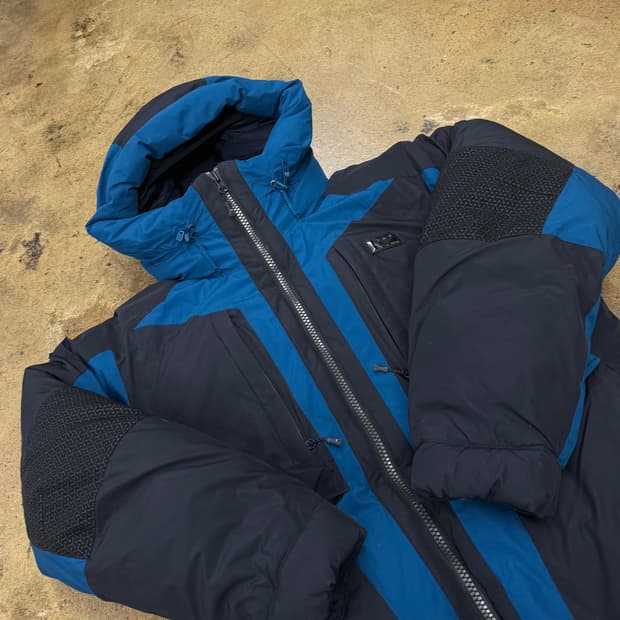 [정품/100] K2 블랙 블루 다운 패딩 점퍼 b19