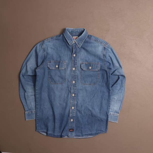 디키즈 데님 워크셔츠 A1595