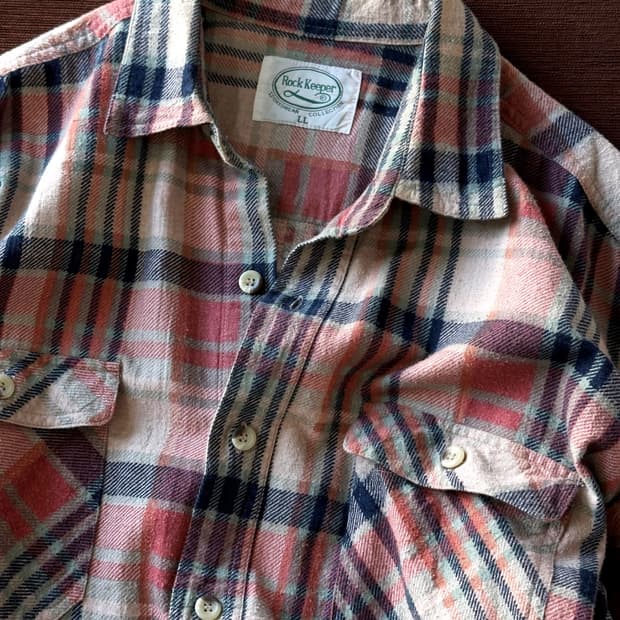 Brushed cotton nel check shirt