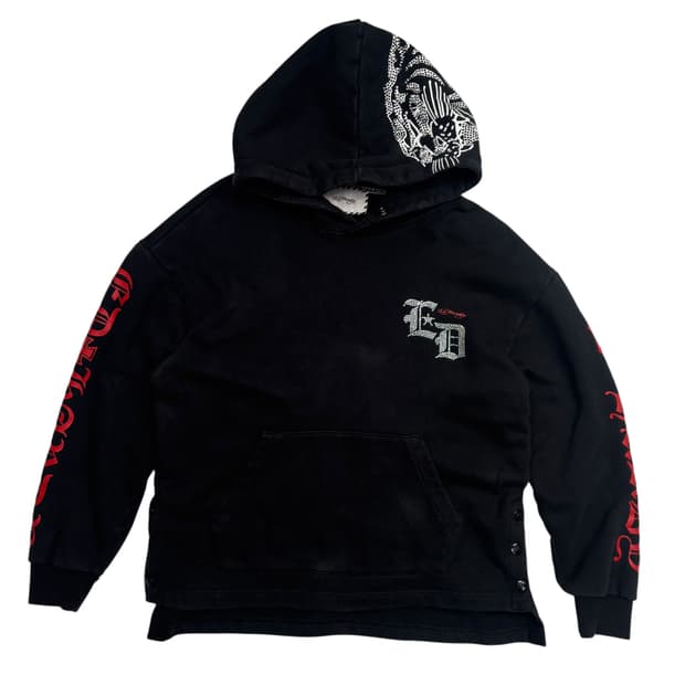 애드하디 y2k 블랙 후드티 S