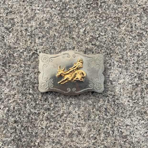 불 라이더 모티브 웨스턴 버클