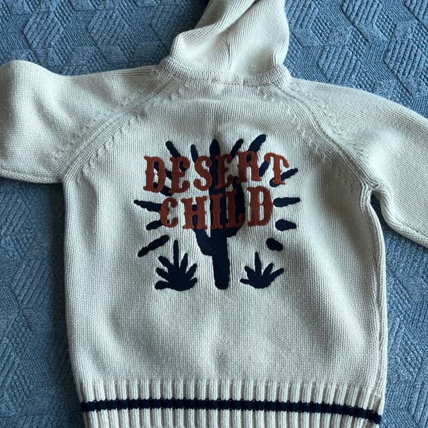 에프터프레이 코위찬 집업 니트 후드 L