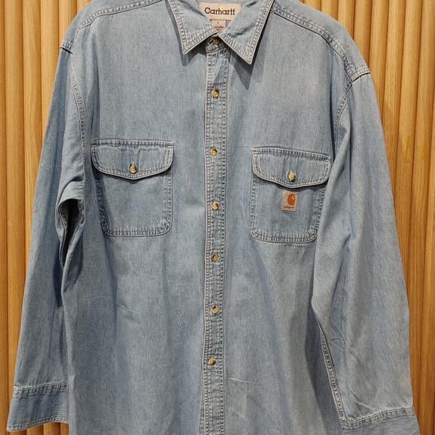 무배) 칼하트 코튼 데님 셔츠 - L