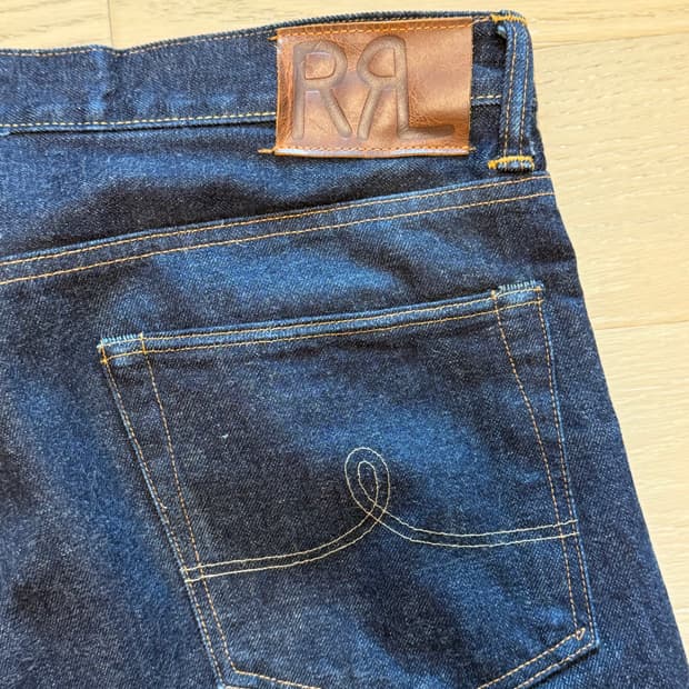 RRL 빈파포 셀비지 원워시 33x32 팝니다.