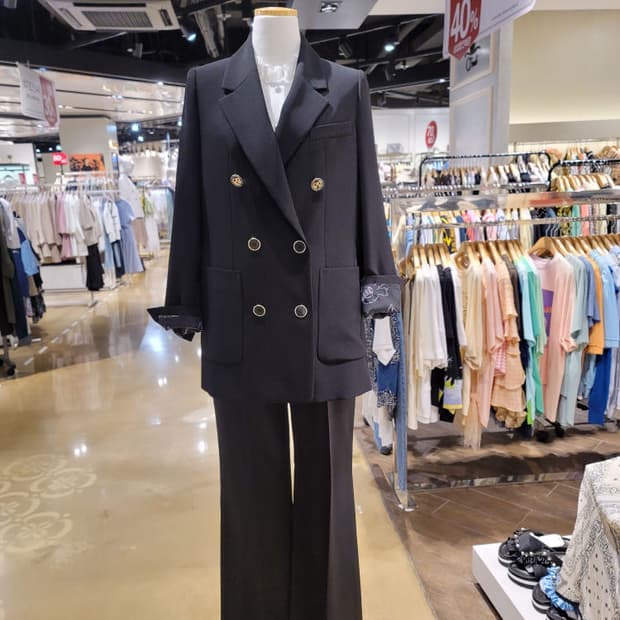 오즈세컨 더블버튼 자켓