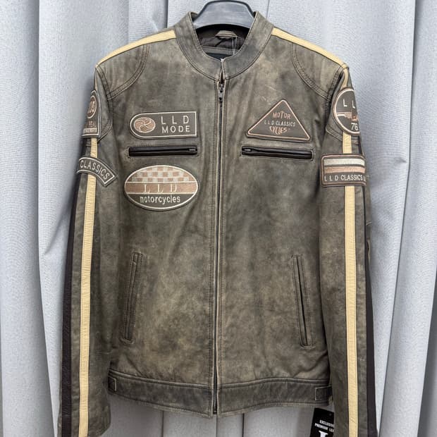 vintage lamb leateher 라이더 자켓