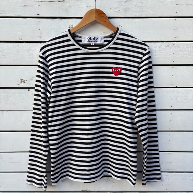 Comme des Garcons 꼼데가르송 스트라이프 롱슬리브 티셔츠
