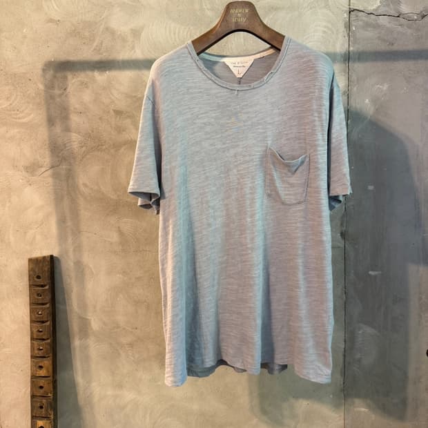 랙앤본 포켓 티셔츠 100