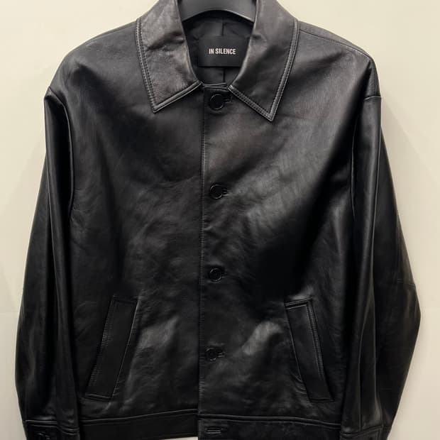 인사일런스 INSILENCE 램스킨 가죽 자켓 L