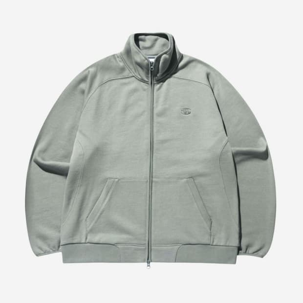 산산기어 23fw 스웻 집업 tan