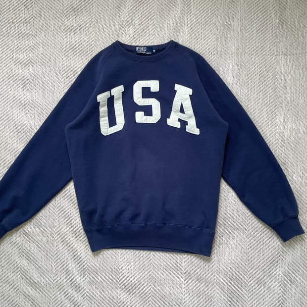 폴로랄프로렌 USA 네이비 스웻셔츠 