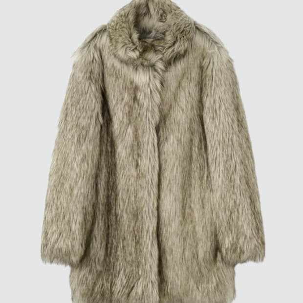 스튜디오테이블 퍼코트 퍼자켓 Long hair fur coat