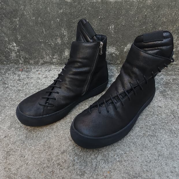[260] Avant garde 블랙 레더 부츠