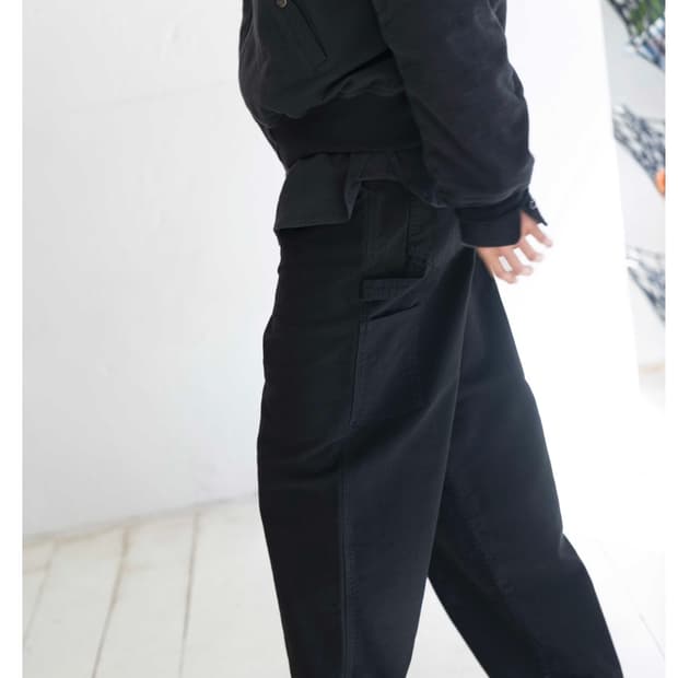 [2] HAM 블랙 몰스킨 워크 팬츠