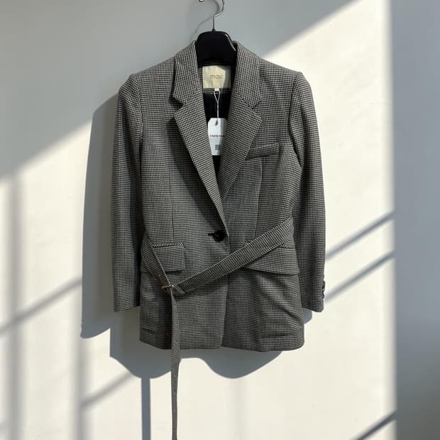 마쥬 하운드투스 벨티드 자켓