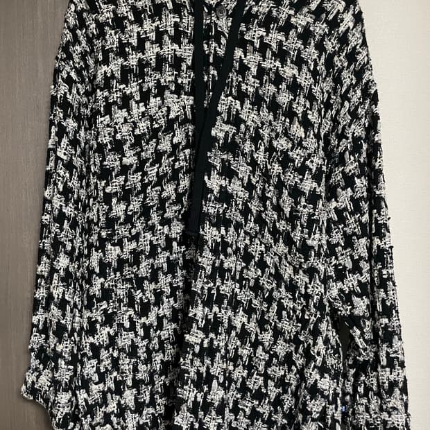 Faith connexion 남성 오버핏 트위드 후드셔츠