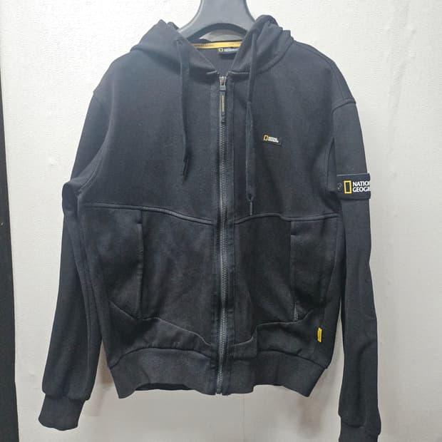 내셔널지오그래픽 블랙 후드 집업 95