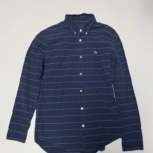 정품 라코스테 슬림핏 스트라이프 셔츠 s