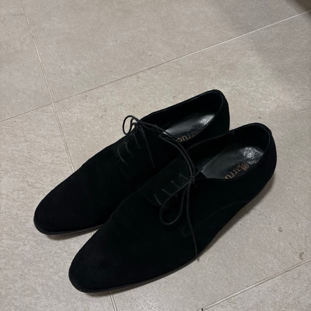 빈티지 스웨이드 옥스퍼드 더비 슈즈 265사이즈