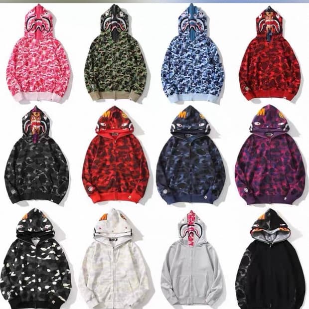 베이프 샤크 후드집업 새상품!