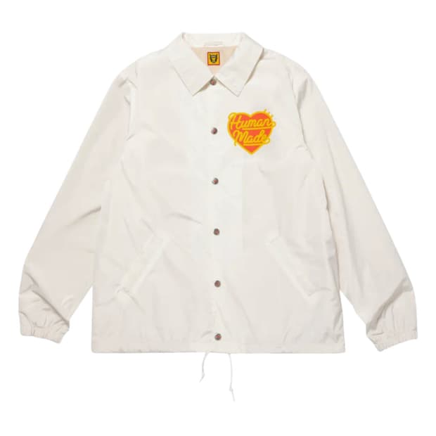 휴먼메이드 코치자켓 화이트 레드 