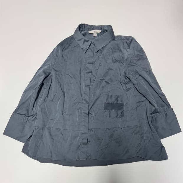 SJ WANI 손정완 포켓 블라우스 셔츠 빈티지 그레이