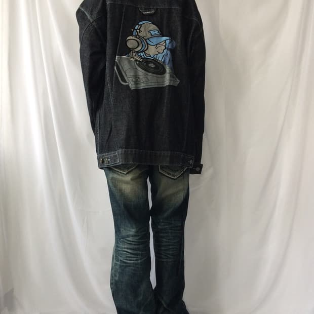 Sohk Back patch point denim over fit jac