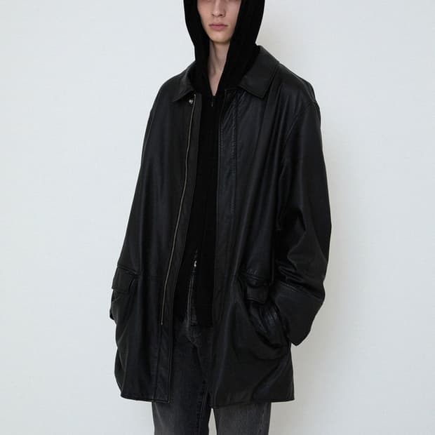 Innir 이니어 254 OIL WASHED LAMBSKIN COAT