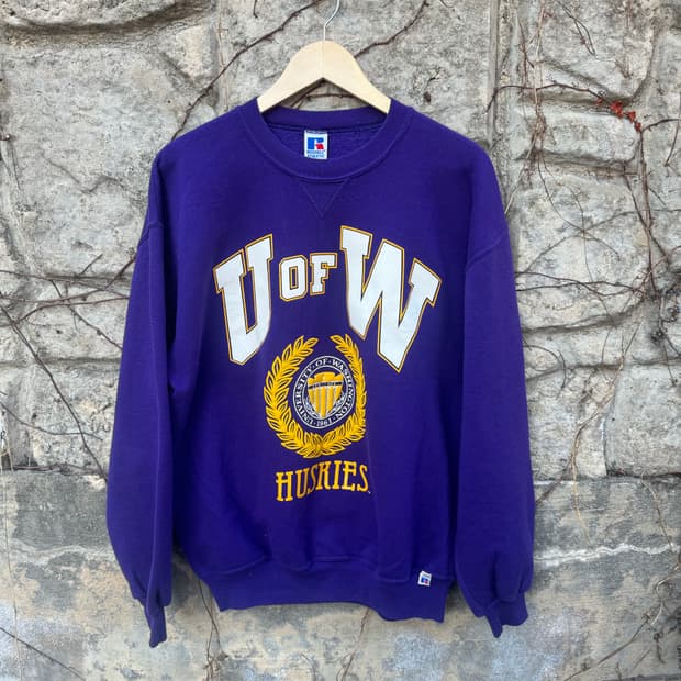 90s 러셀 애슬레틱 빈티지 프린팅 배기 스웻 셔츠 맨투맨 xl