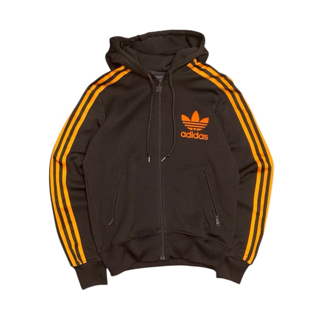 아디다스 딥브라운 (초코감귤) 후드 플락 후드져지 