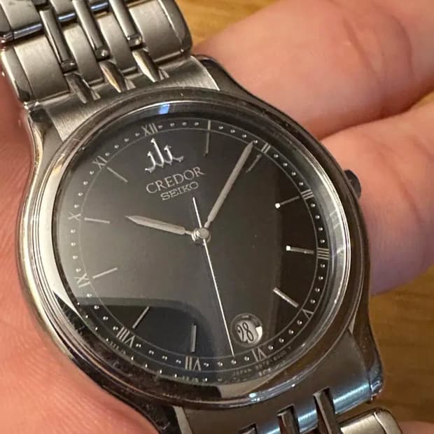 크레도르 세이코 남성 메탈 시계
