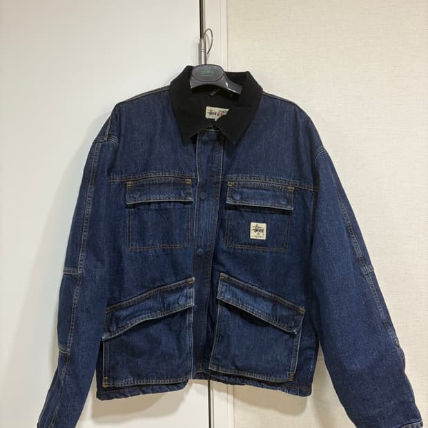 스투시 퀄리티 워크기어 데님 자켓 L